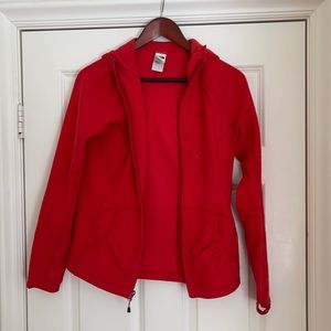 North Face Red Fleece Hoodie